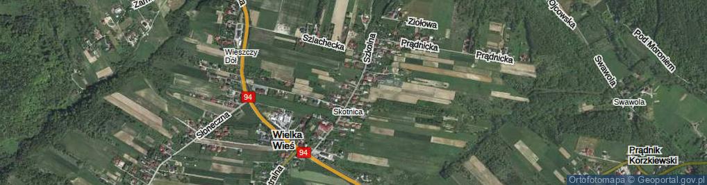 Zdjęcie satelitarne Szkolna ul.